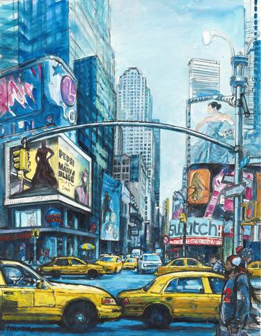 Print of Cities Paintings by Patricia Clements