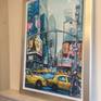 Oil Cityscape showing Broadway New York, a busy street scene painted in an impressionist style. This captures the energy and beauty of New York city. I visited New York and took lots of photos and quick sketches as I wanted to show the hustle and bustle of the city with the taxis, people and tourists. The wonderful buildings all made it a magical place. I hope I have conveyed some of the spirit of this fantastic city.
Framed Original artwork with signed Certificate of Authenticity.