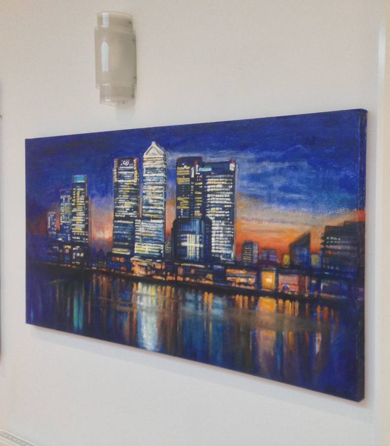 Original Impressionism Cities Painting by Patricia Clements