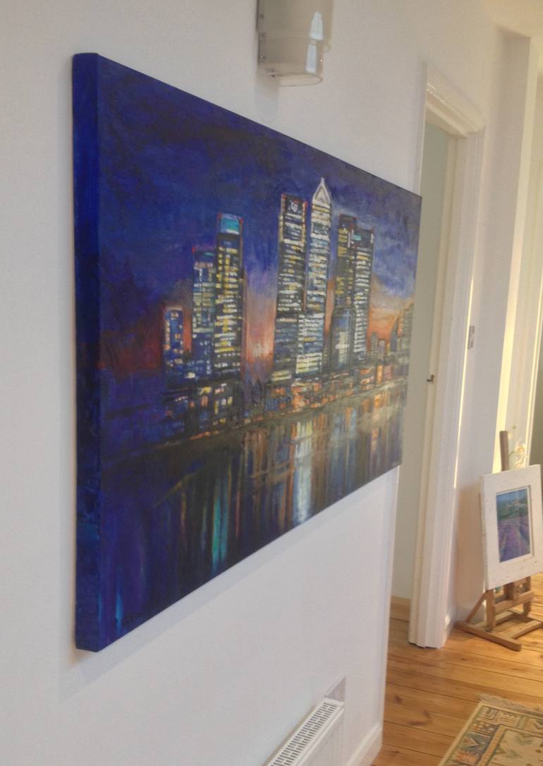 Original Impressionism Cities Painting by Patricia Clements