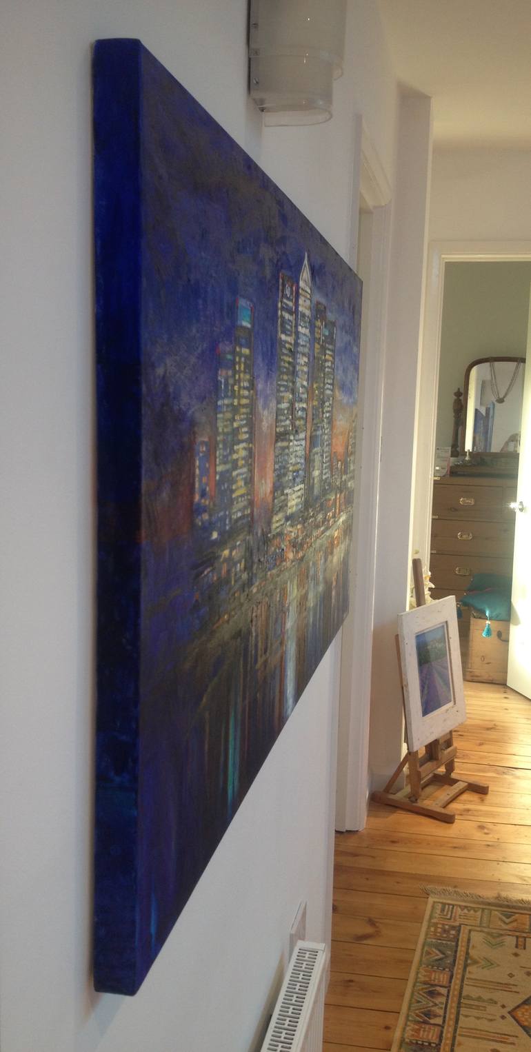 Original Impressionism Cities Painting by Patricia Clements