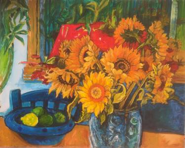 Sunflowers, Lemon and Limes still life thumb