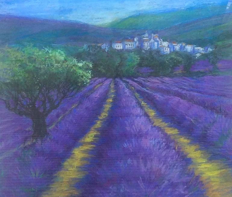 Original Figurative Landscape Drawing by Patricia Clements