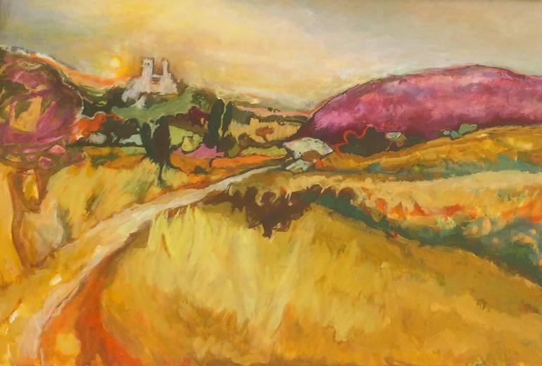 Original Impressionism Landscape Painting by Patricia Clements