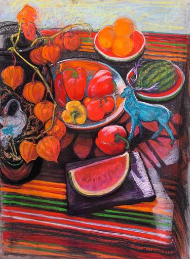 Print of Still Life Drawings by Patricia Clements