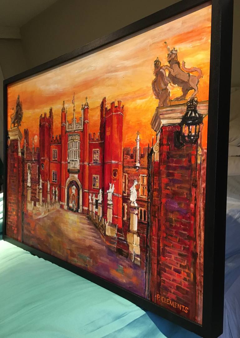Original Fine Art Architecture Painting by Patricia Clements