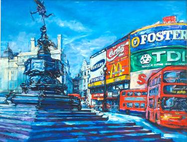 Original Impressionism Cities Paintings by Patricia Clements