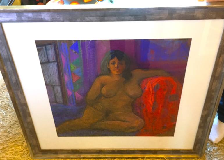 Original Figurative Nude Drawing by Patricia Clements