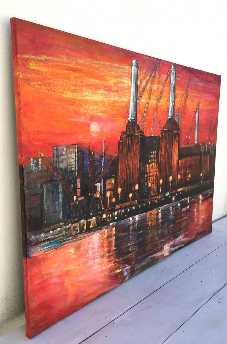 Original Cities Painting by Patricia Clements