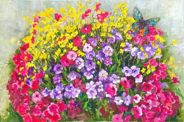 Print of Modern Floral Paintings by Patricia Clements