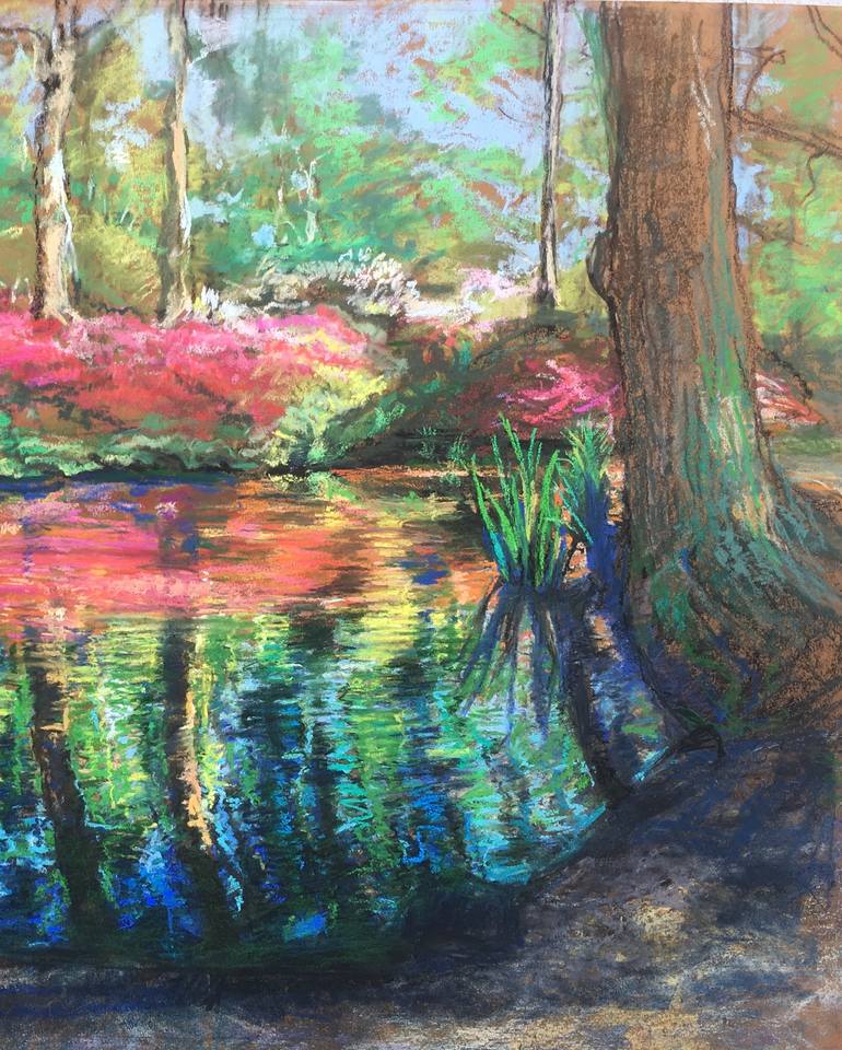 Original Landscape Drawing by Patricia Clements