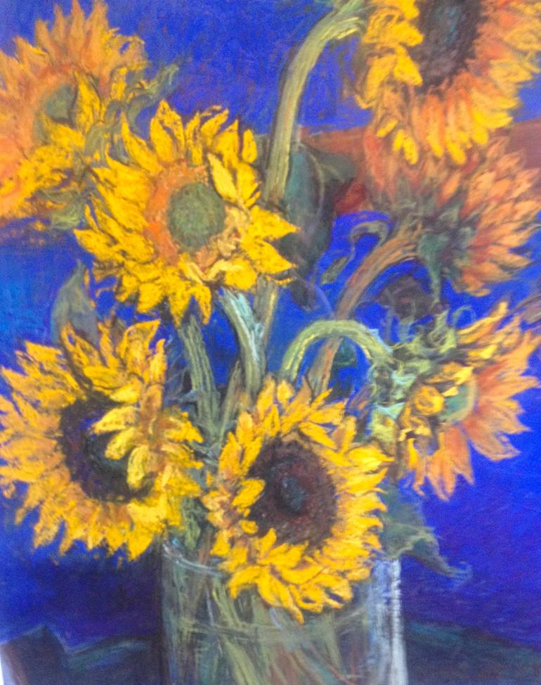 Original Impressionism Floral Drawing by Patricia Clements