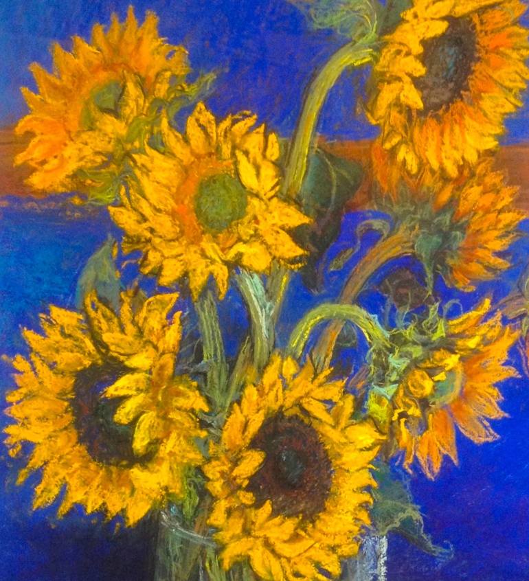 Original Floral Drawing by Patricia Clements