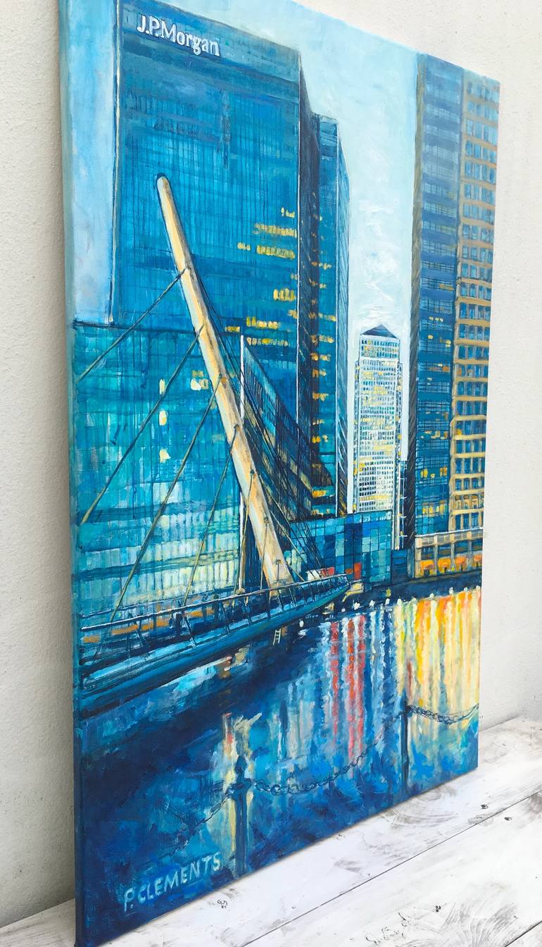 Original Impressionism Cities Painting by Patricia Clements