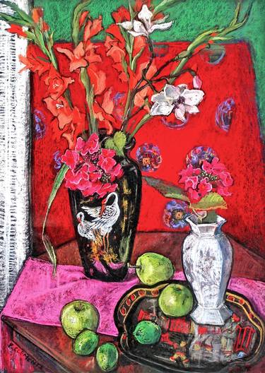 Print of Impressionism Still Life Drawings by Patricia Clements