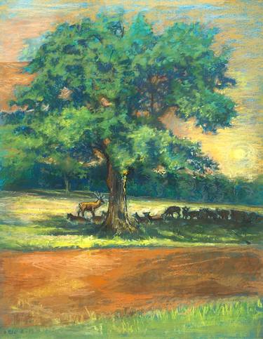 Original Impressionism Landscape Drawings by Patricia Clements