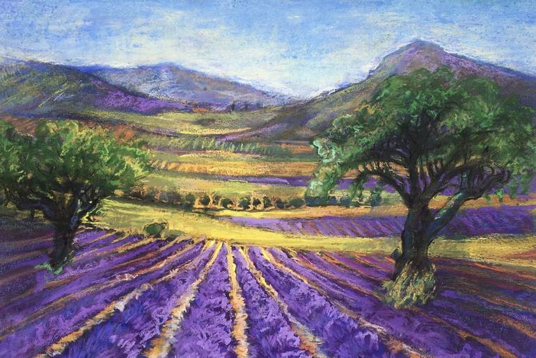 Original Impressionism Landscape Painting by Patricia Clements