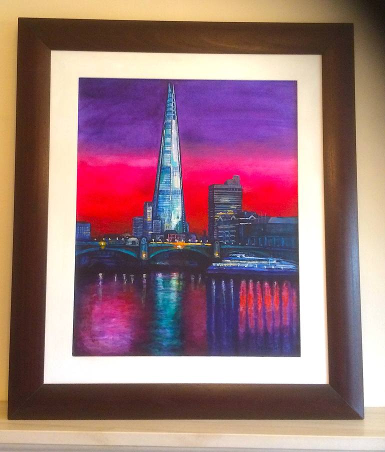 Original Cities Painting by Patricia Clements