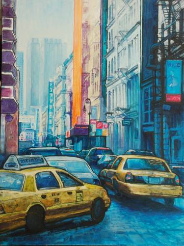 Original Impressionism Cities Paintings by Patricia Clements