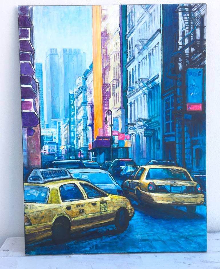 Original Impressionism Cities Painting by Patricia Clements