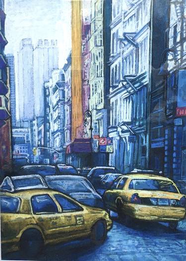 Original Impressionism Cities Drawings by Patricia Clements