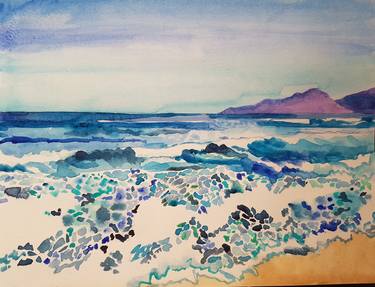 Print of Figurative Seascape Paintings by Arabella Yapp