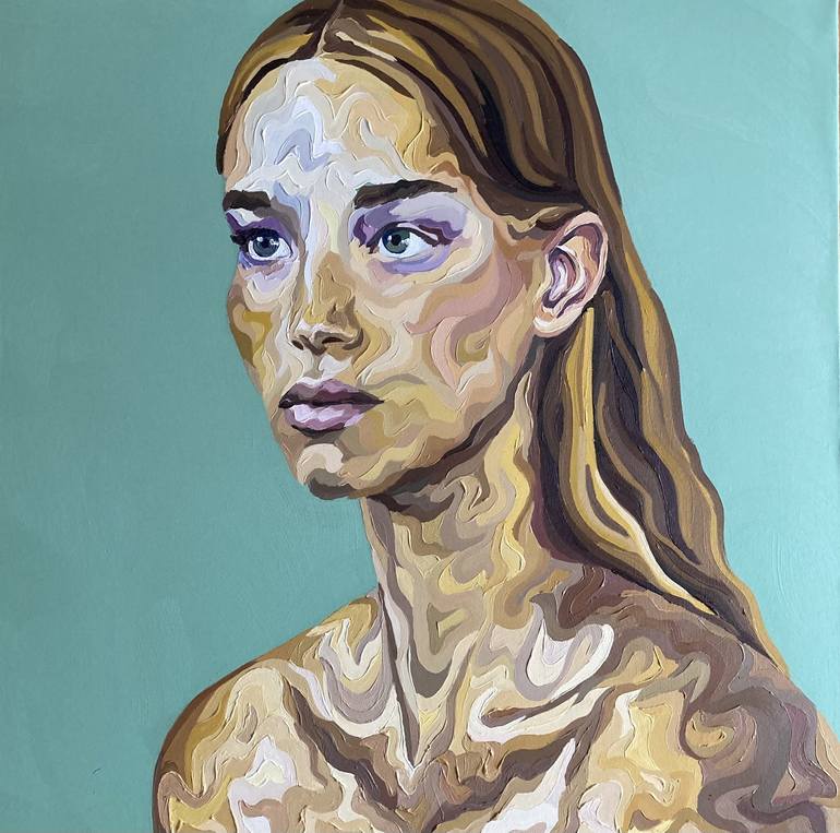 Original Contemporary Portrait Painting by Katie McGowan