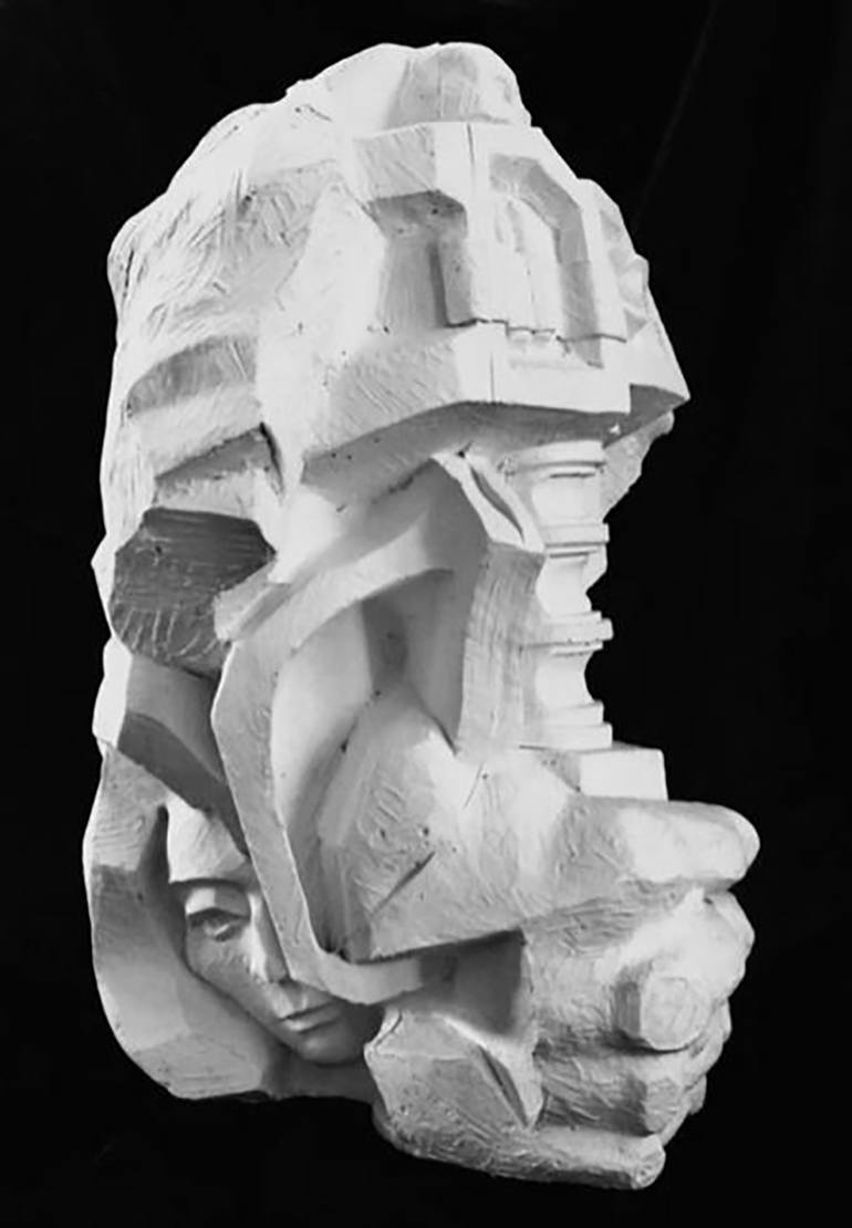 Original Archaic Conceptualism Portrait Sculpture by SCULPTOR VARDAN