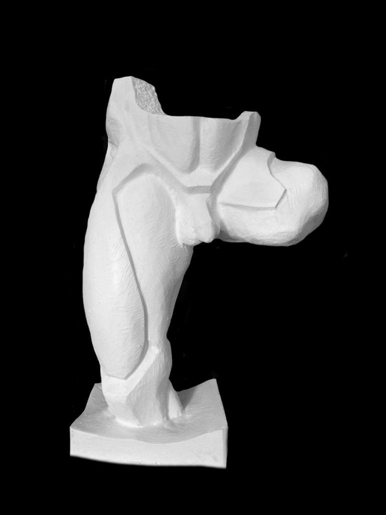 Original Archaic Conceptualism Men Sculpture by SCULPTOR VARDAN