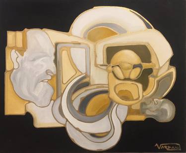 Original Abstract Classical mythology Paintings by SCULPTOR VARDAN