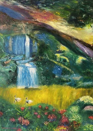 Original Figurative Landscape Painting by Armen Oganyan