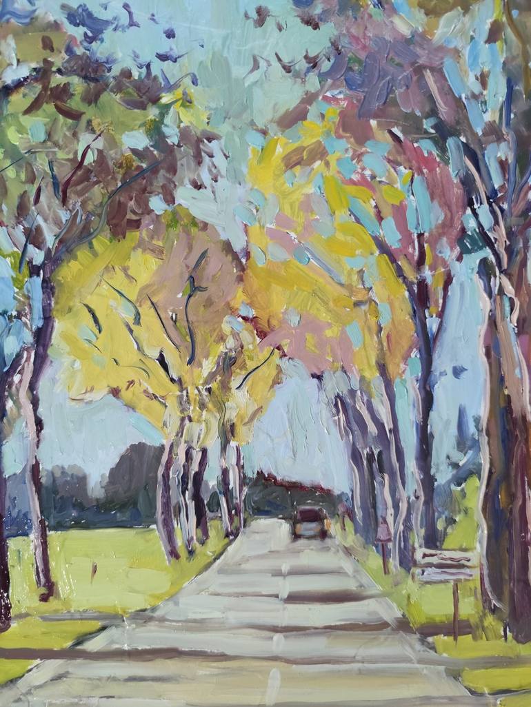 Original Fine Art Landscape Painting by Linda Clerget