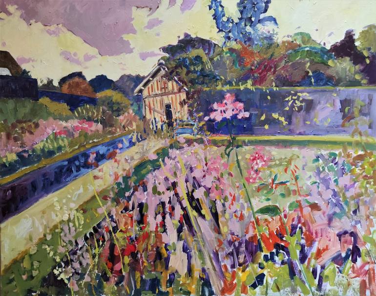 Original Impressionism Landscape Painting by Linda Clerget