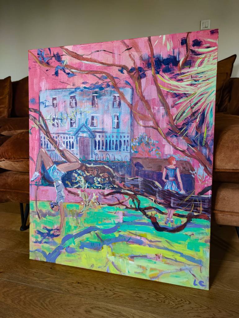 Original Fauvism Landscape Painting by Linda Clerget