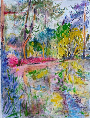 Original Impressionism Water Paintings by Linda Clerget