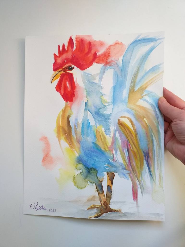 Original Animal Painting by Zinaida Vysota Dacenko