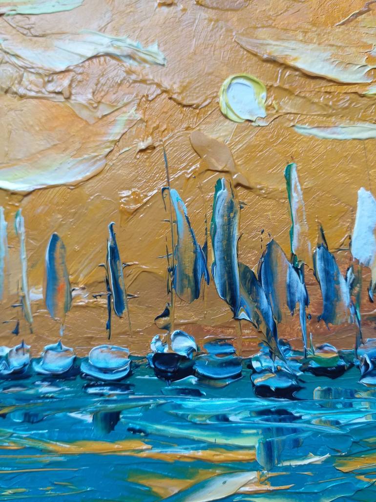Original Contemporary Seascape Painting by Zinaida Vysota Dacenko