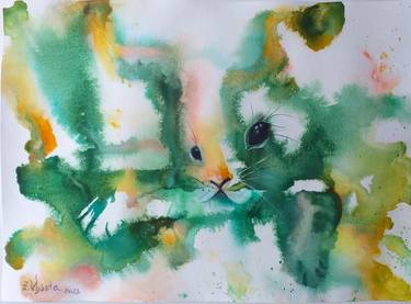 Print of Expressionism Animal Paintings by Zinaida Vysota Dacenko