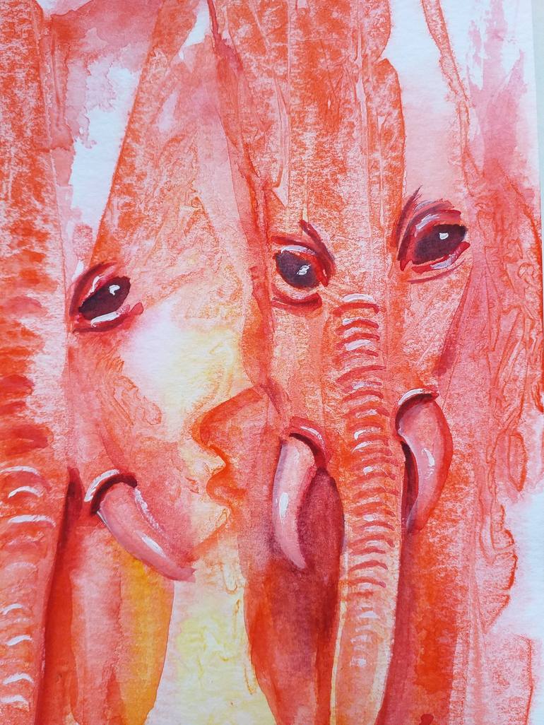 Original Contemporary Animal Painting by Zinaida Vysota Dacenko