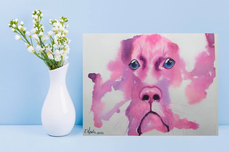 Original Contemporary Animal Painting by Zinaida Vysota Dacenko