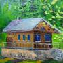 House oil painting.