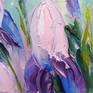 Irises oil painting.