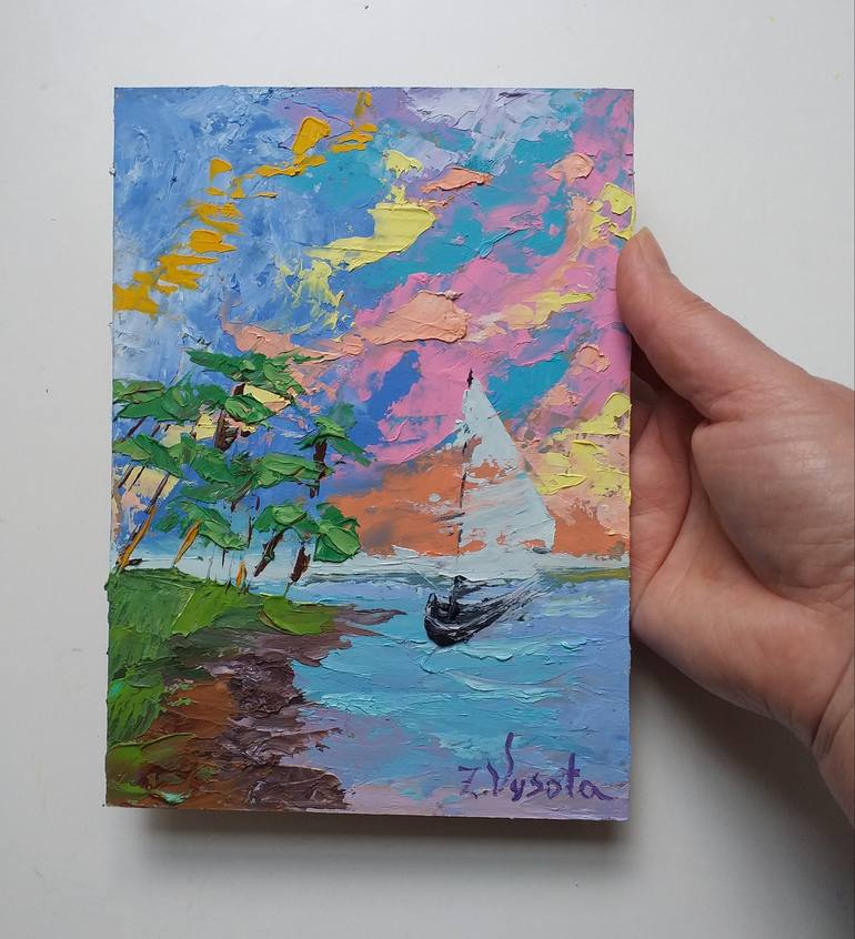 Original Seascape Painting by Zinaida Vysota Dacenko