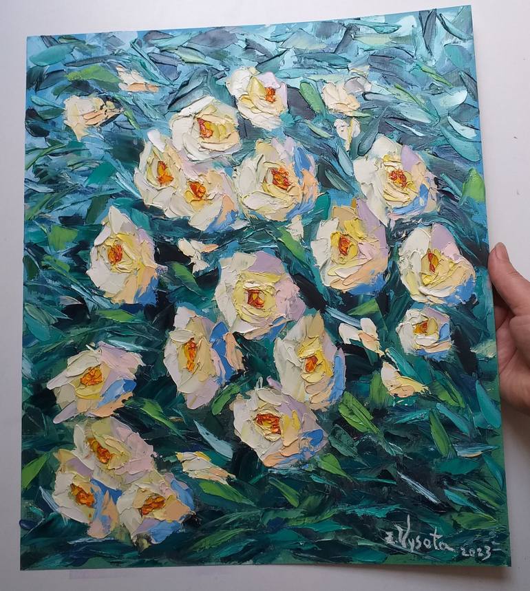 Original Floral Painting by Zinaida Vysota Dacenko