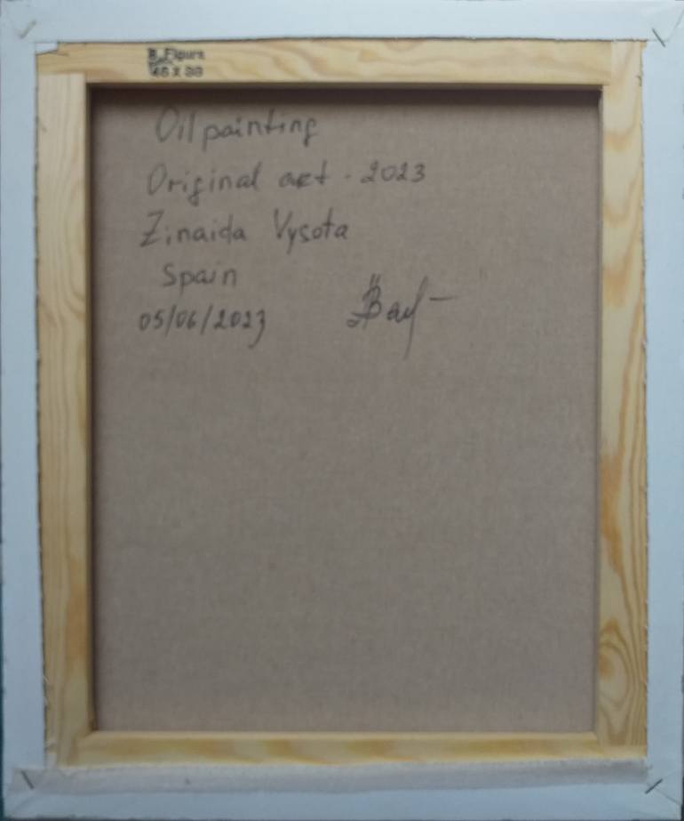 Original Art Deco Women Painting by Zinaida Vysota Dacenko