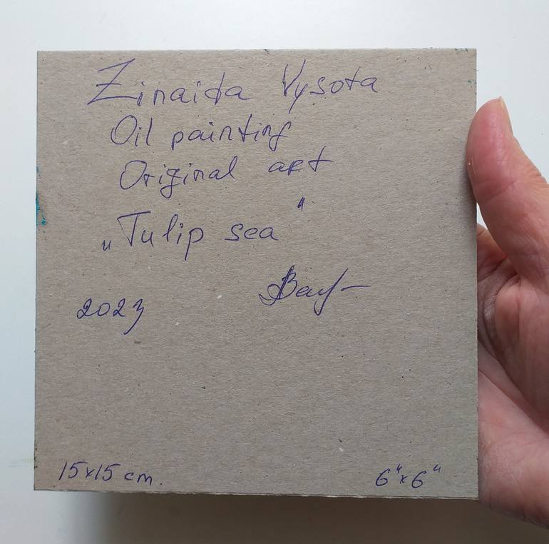 Original Abstract Expressionism Floral Painting by Zinaida Vysota Dacenko