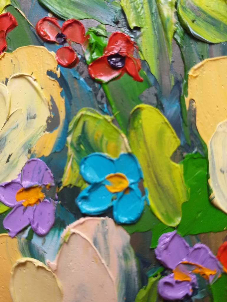 Original Contemporary Floral Painting by Zinaida Vysota Dacenko