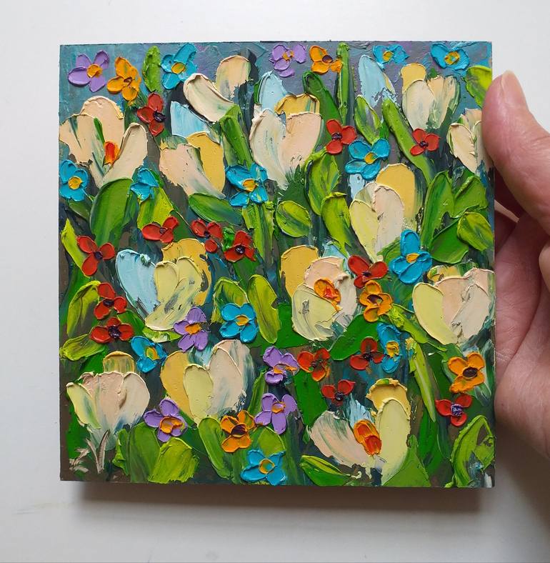 Original Contemporary Floral Painting by Zinaida Vysota Dacenko