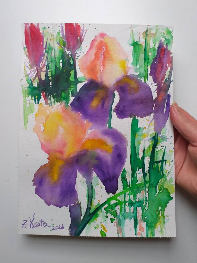 Original Floral Painting by Zinaida Vysota Dacenko