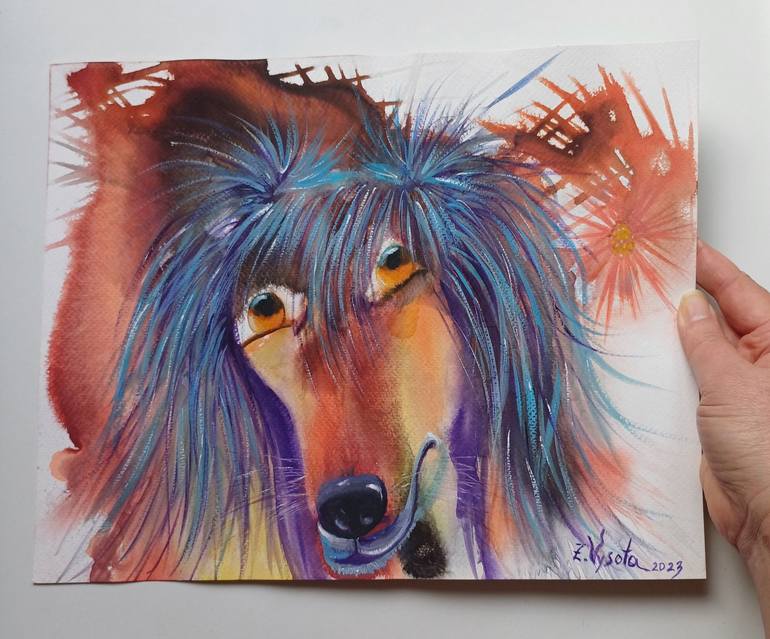 Original Contemporary Animal Painting by Zinaida Vysota Dacenko